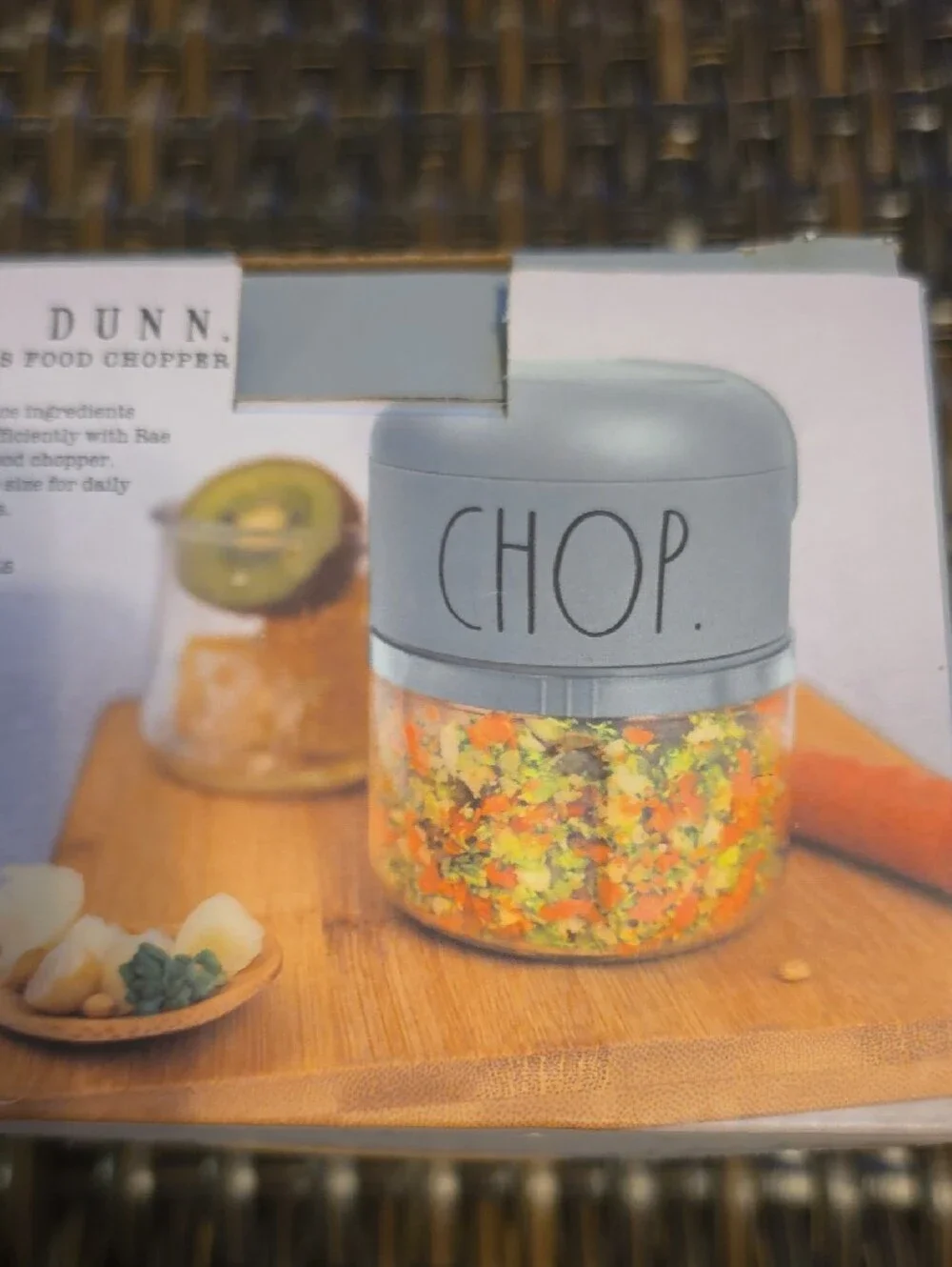 Rae Dunn Blue Wireless Food Chopper - CHOP New